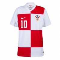 Camisa de time de futebol Croácia Luka Modric #10 Replicas 1º Equipamento Europeu 2024 Manga Curta